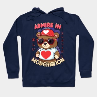 brown bear with style, admire with moderation Hoodie